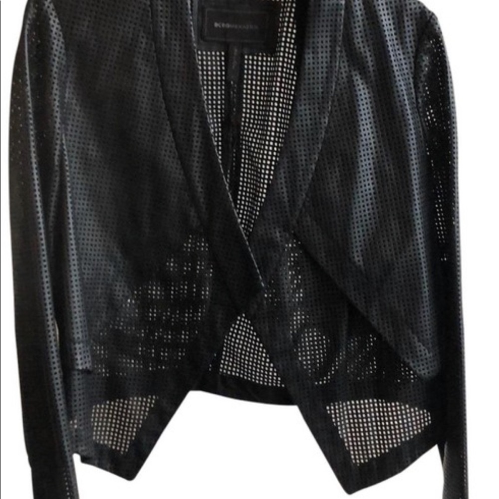 BCBGMAXAZRIA PERFORATED JACKET